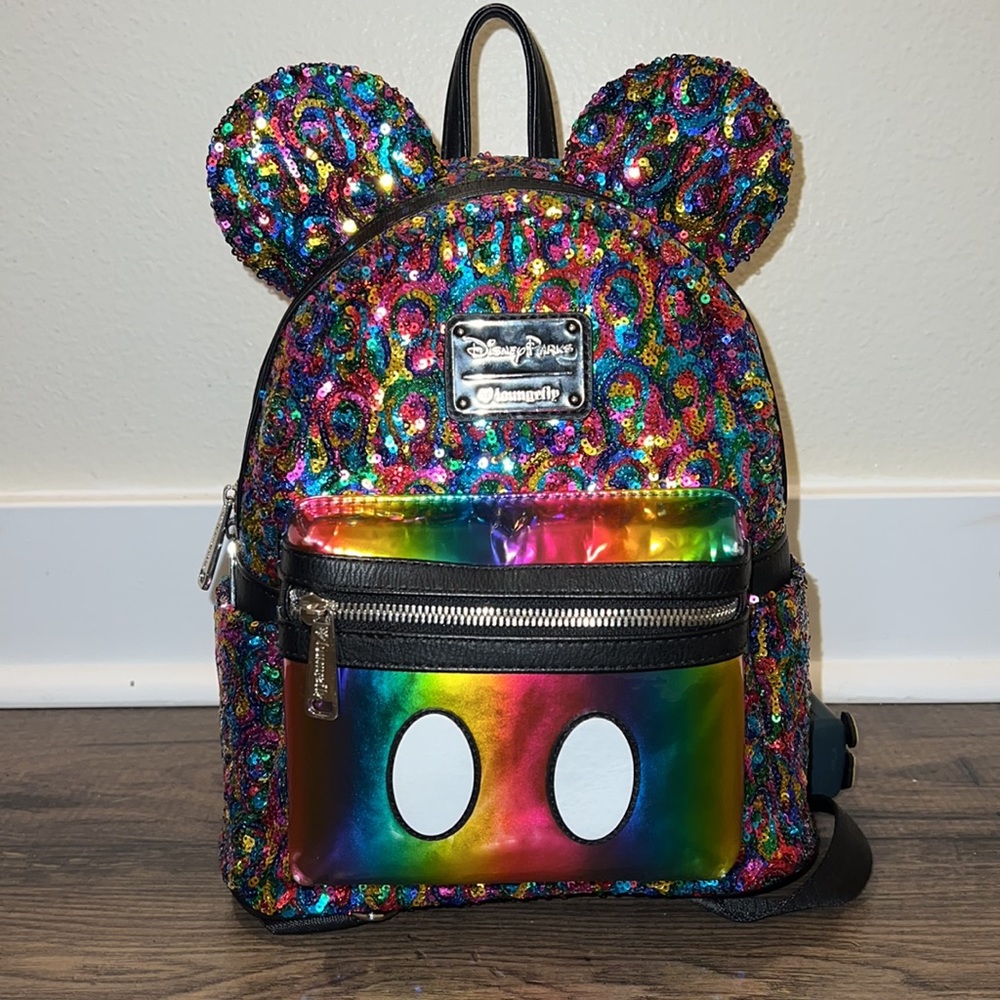 Disney Loungefly 🌈 Mini Backpack - Picture 2 of 7